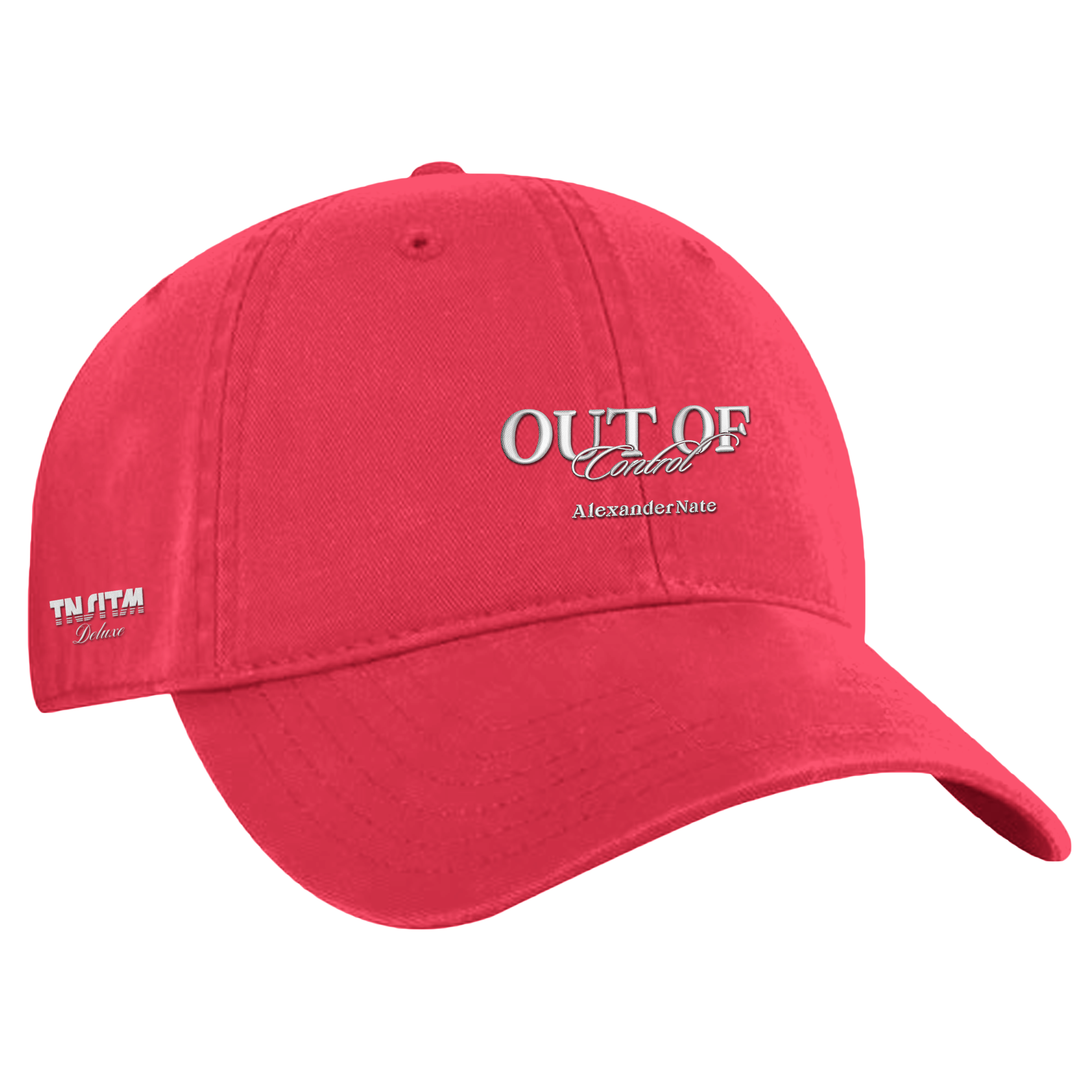 "Out Of Control" Cherry Red Dad Hat