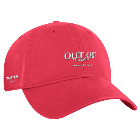 "Out Of Control" Cherry Red Dad Hat