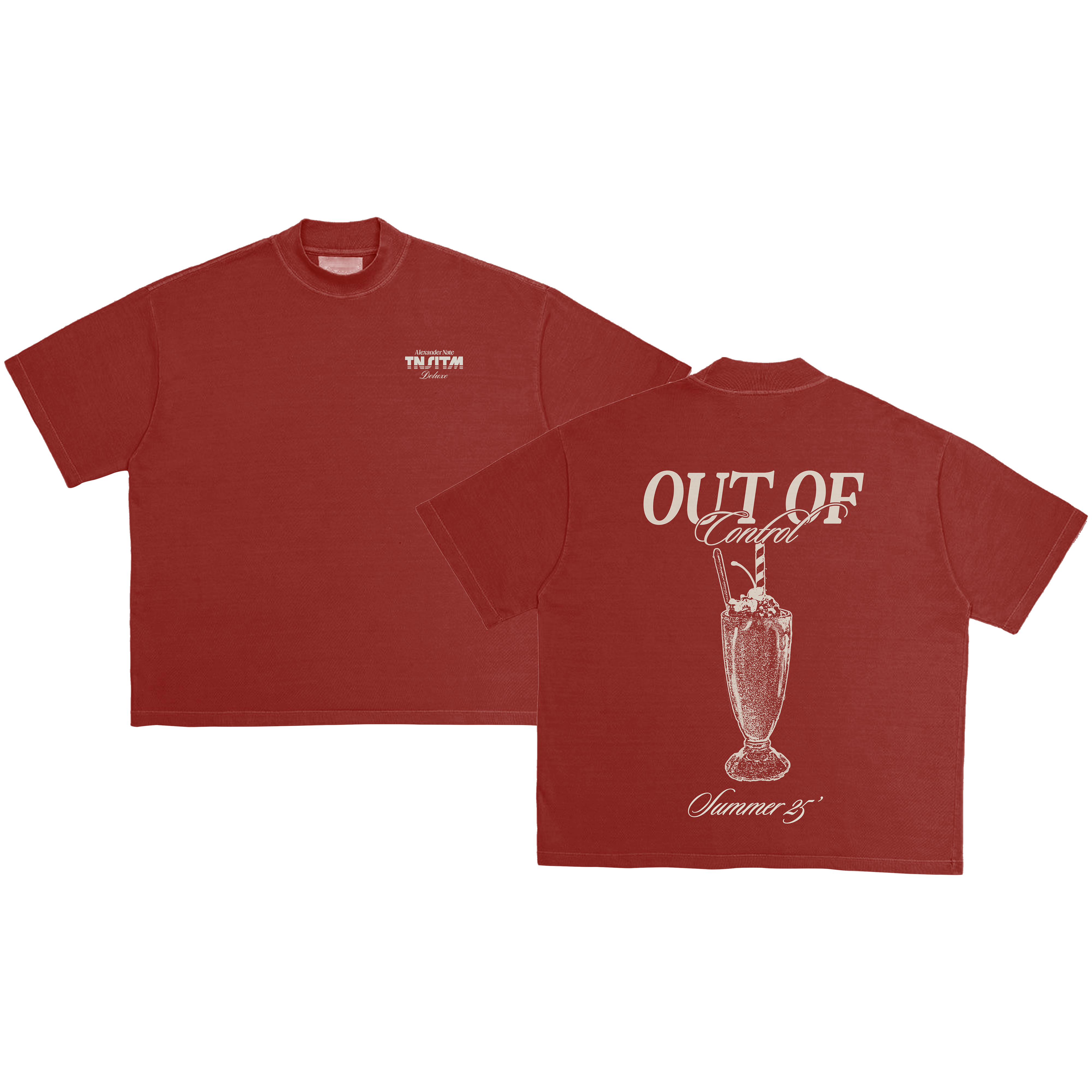 "Out Of Control" Cherry Red Tee